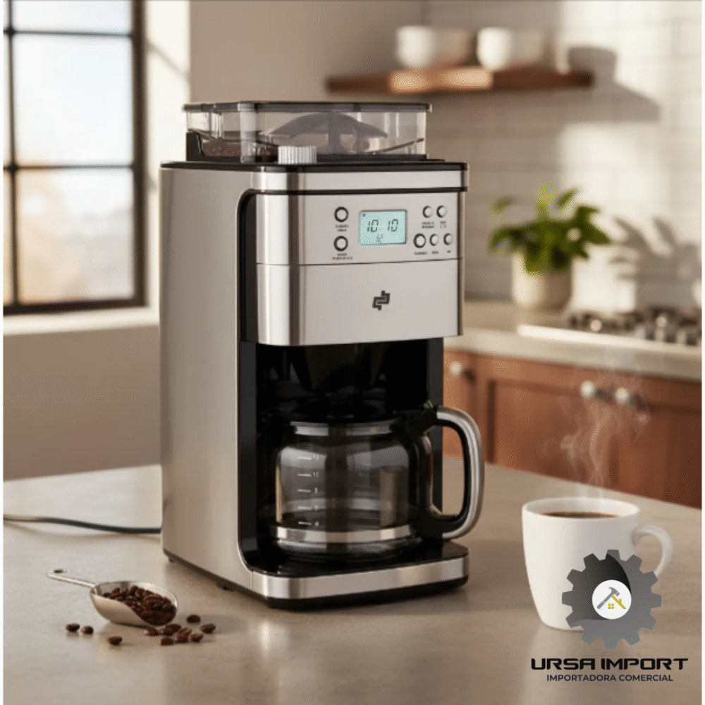 Cafetera con Molino BP-Coffee maker moliendo Cafetera-con-Molino-BP-Coffee-maker-moliendo