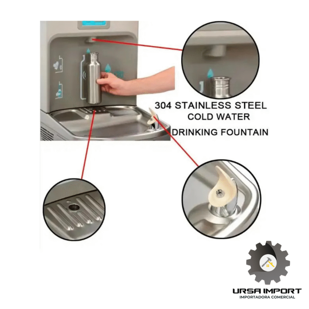 Dispensador De Agua Con Llenado De Botellas Bebedero 110v