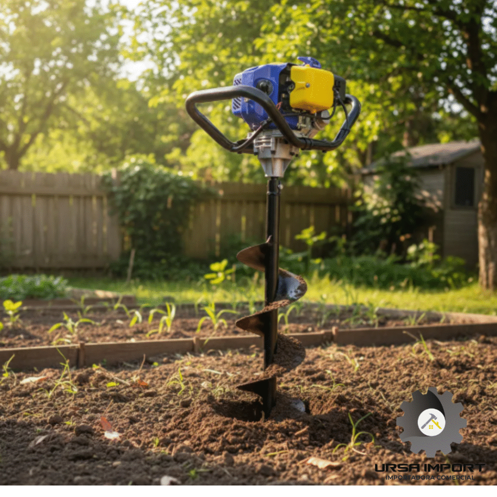 Hoyadora Gasolina 52cc Potente para Perforación Agrícola Manguera 100 mt