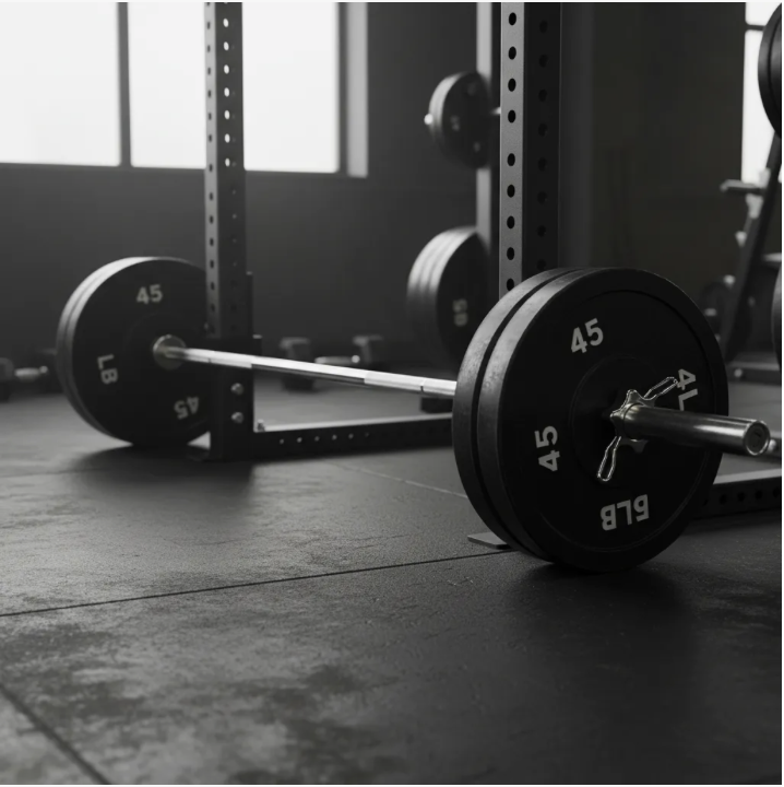 Barra Para Levantamiento De Pesas Solida 700lb 1.8m Gimnasio