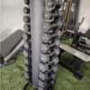 Soporte vertical para mancuernas estante almacenamiento 10 pares