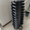 Soporte vertical para mancuernas estante almacenamiento 10 pares
