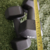 Mancuerna negra de hierro fundido y revestimiento de goma 8kg