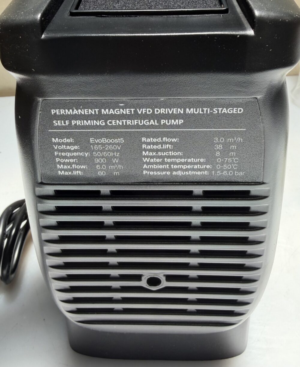 EVOBOOSTER 5 Bomba de Agua Smart VFD Presión Constante Eco-Friendly 900w